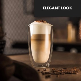 Klarstein Glaswerk Carajillo, thermo poharak dupla üveggel, 450 ml, kézműves, boroszilikát üveg