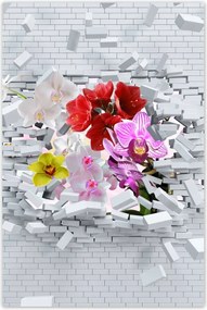 Poszterek 80x120 Virágos fal