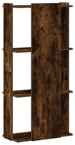Könyvespolc 3 szintes füstölt tölgy 60x30x120 cm Műfűrészáru