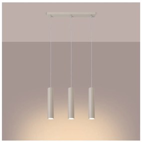 Krémszínű függőlámpa Castro – Sollux