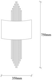 Sword fekete falilámpa - Opviq lights