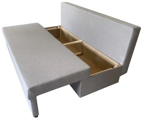 Odessa Kihúzható Kanapé 185x85x80 cm, tárolóládával, Grey Flower