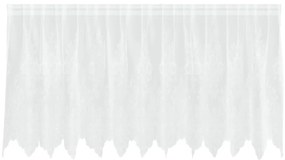Függönyök függönyökkel Fehér 300 x 80 cm Poliészter