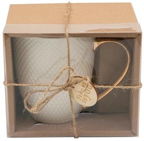 Florina Porcelán bögre ajándékdobozban Romby, 400ml