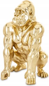 Dekoratív gorilla figura 45 cm otthoni dekoráció nappali modern