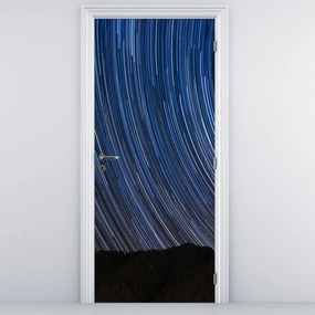 Fotótapéta ajtóra - Éjszakai csillagok és égbolt (95x205cm)