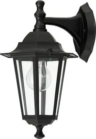 Kültéri fali lámpa e27 60w fekete velence