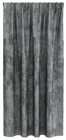 Velúr Függönyök 2 db gyűrűs Szürke 175x140 cm