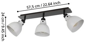 Eglo 43829 - Spotlámpa MATLOCK 3xE27/40W/230V