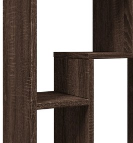 barna tölgy színű szerelt fa könyvespolc 63 x 20 x 90 cm