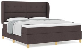 Boxspring Ágy Matrac Kávébarna 180x200 cm Szövet