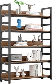 Polcállvány, sötét tölgy/fekete, JANEL TYP 1