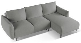 Világosszürke sarokkanapé (jobb oldali) Malie – Makamii