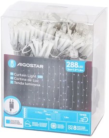 Aigostar - LED kültéri karácsonyi fényfüzér 288xLED/3,6W/230V 1,5x1,8m IP44 hideg fehér