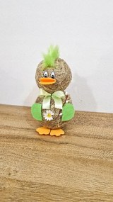 Húsvéti figura Kacsa Zöld Széna Dekoráció Húsvétra Nagy