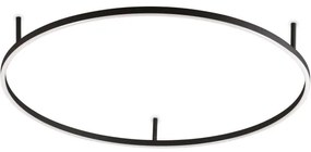 Ideal Lux - LED mennyezeti lámpatest ORACLE SLIM LED/53W/230V 3000K Ø 90 cm fekete