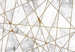 Fotótapéta Arany márvány Geometria Vonal Elegancia Stílus 368x254 +ragasztó