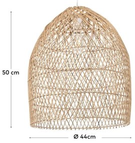 Natúr színű rattan lámpabúra ø 44 cm Domitila – Kave Home