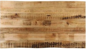 vidaXL tömör nyers mangófa természetes élű asztallap 100 x 60 x 3,8 cm