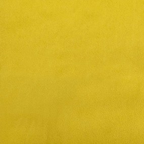 sárga bársony loveseat kanapé 109 cm