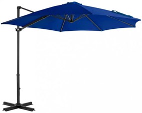 azúrkék konzolos napernyő alumíniumrúddal 300 cm
