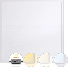 Solight Led panel háttérvilágítással Cct 36W 3960lm 60x60cm, 3 szín, Lifud, fehér