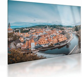 Kép - Cseh Krumlov (üvegen) (70x50 cm)