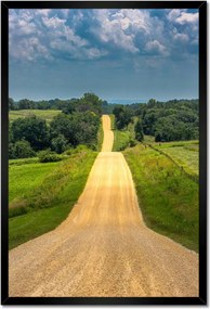 Poszterek keretben 40x60 Út Rét Mező Erdő