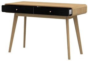 Íróasztal tölgyfa dekorral 50x120 cm Cassie - Støraa