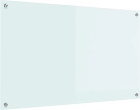 vidaXL Konyhai splashback Fehér 100 x 60 cm edzett üveg