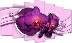 Vászonkép 140x80 Lila orchidea