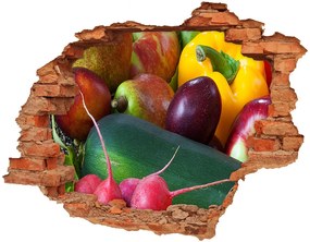 Fali matrica lyuk a falban Gyümölcsök és zöldségek nd-c-80504803