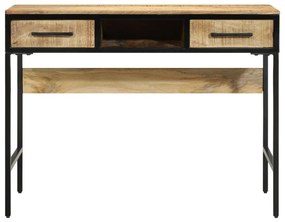 Asztal 100x50x75 cm Tömörfa Durva Mangó