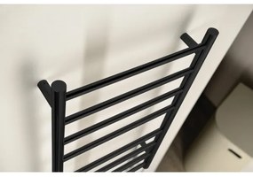 Sapho - REDONDO elektromos törölközőszárító 130W/230V, 63x116 cm, matt fekete