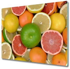 Üveg vágódeszka Citrusfélék 60x52 cm
