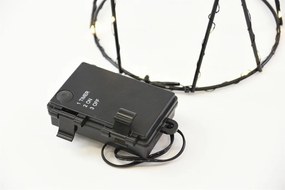 Fém piramis készlet 154 LED meleg fehér
