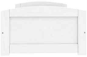 IRUN fehér tömör fenyőfa kanapéágy 2 fiókkal 90 x 200 cm