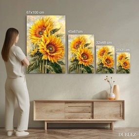 DUBLEZ | Színes kép - Virágzó napraforgók