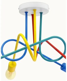 LED gyereklámpa OXFORD 4xE27/10W/230V mennyezeti