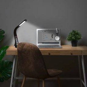LED Szabályozható asztali lámpa kijelzővel GALA LED/6W/230V barna