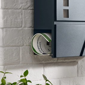 Falra szerelhető postaláda, 37 x 37 x 10,5, antracit