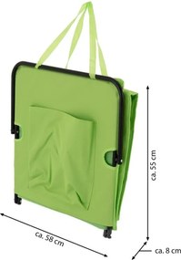 Állítható strandszőnyeg háttámlával 2 db zöld