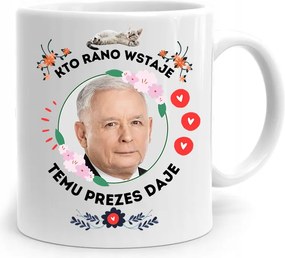 Vicces Bögre A Pis Elnökétől Jaroslaw Kaczynski fényképes nyomtatással