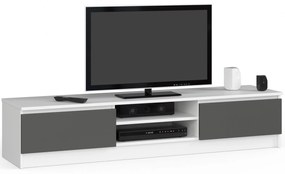 TV asztal Katalina (fehér + szürke). Akció -15%. 1070710