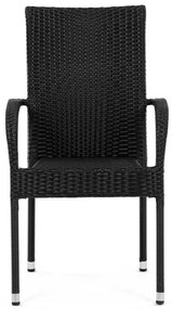 Fekete Polyrattan Kerti Szék. AZC-S2113 BK