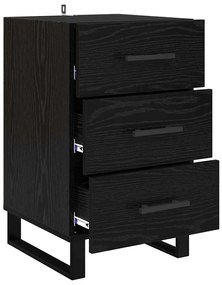 vidaXL Éjjeliszekrény fiókkal Fekete tölgy 40 x 40 x 66 cm Faanyag