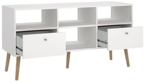 Fehér TV-állvány 117x61 cm Bodo – Tvilum