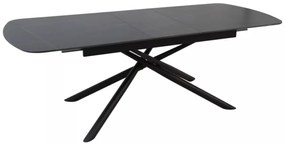 Vector bővíthető étkezőasztal fekete 180-220cm