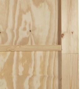 Csúszóajtó ORKDAL Természetes és fekete 83 x 232 cm