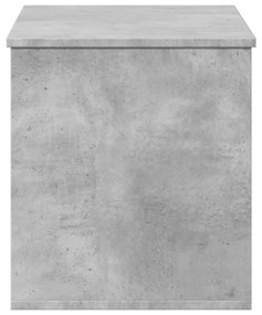 betonszürke szerelt fa tárolóláda 100x42x46 cm